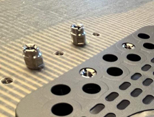 Inserts en titan. (jeu de 4 inserts)